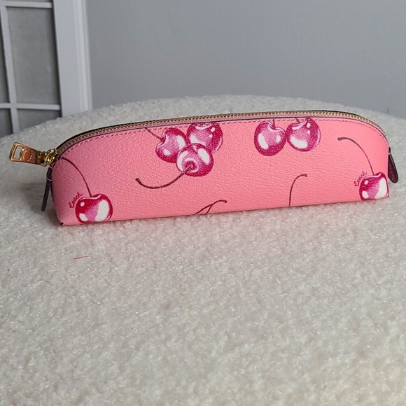 Coach Pencil Case With Cherry Print - Picture 8 of 8